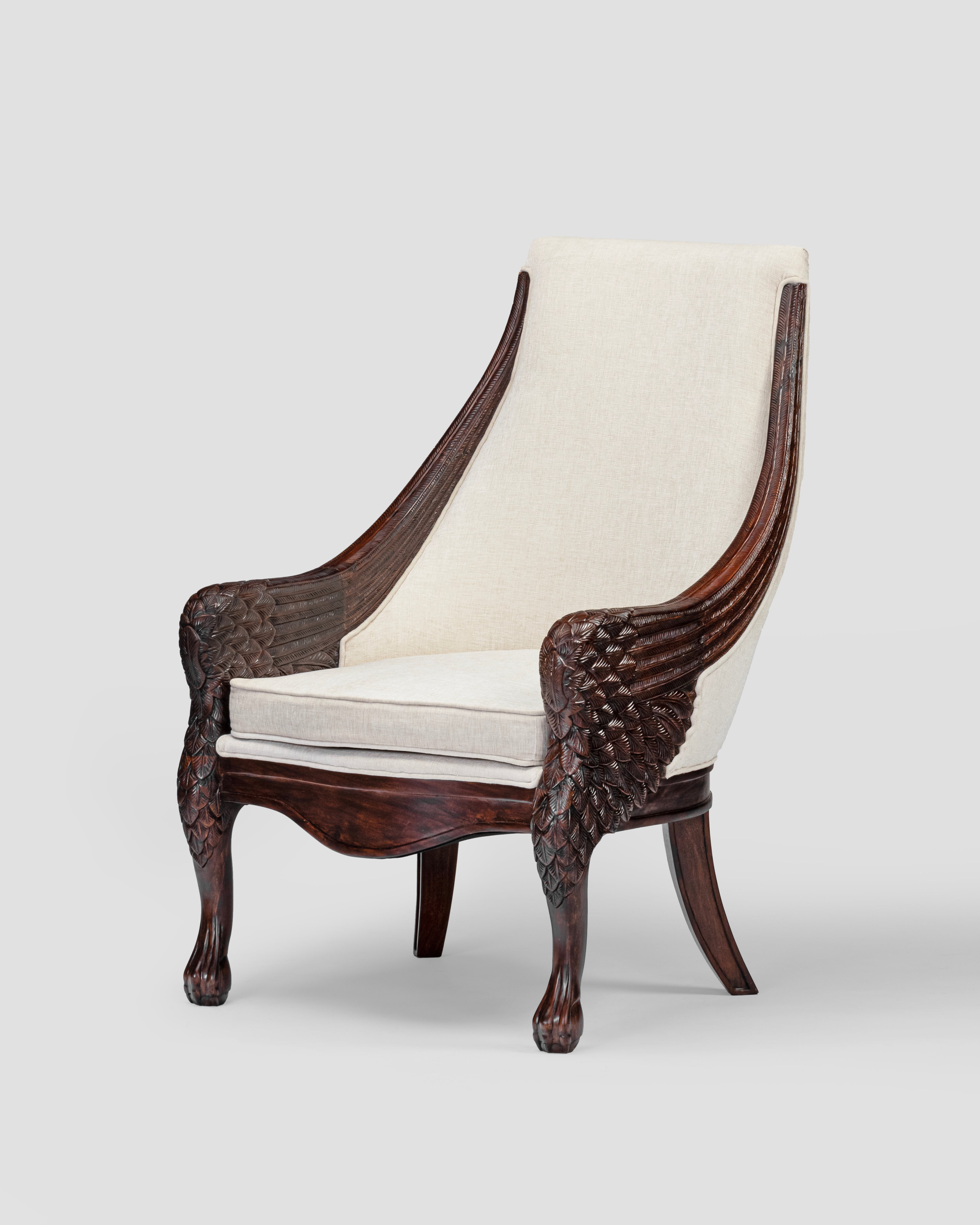 Magnus Hand Carved Arm Chair