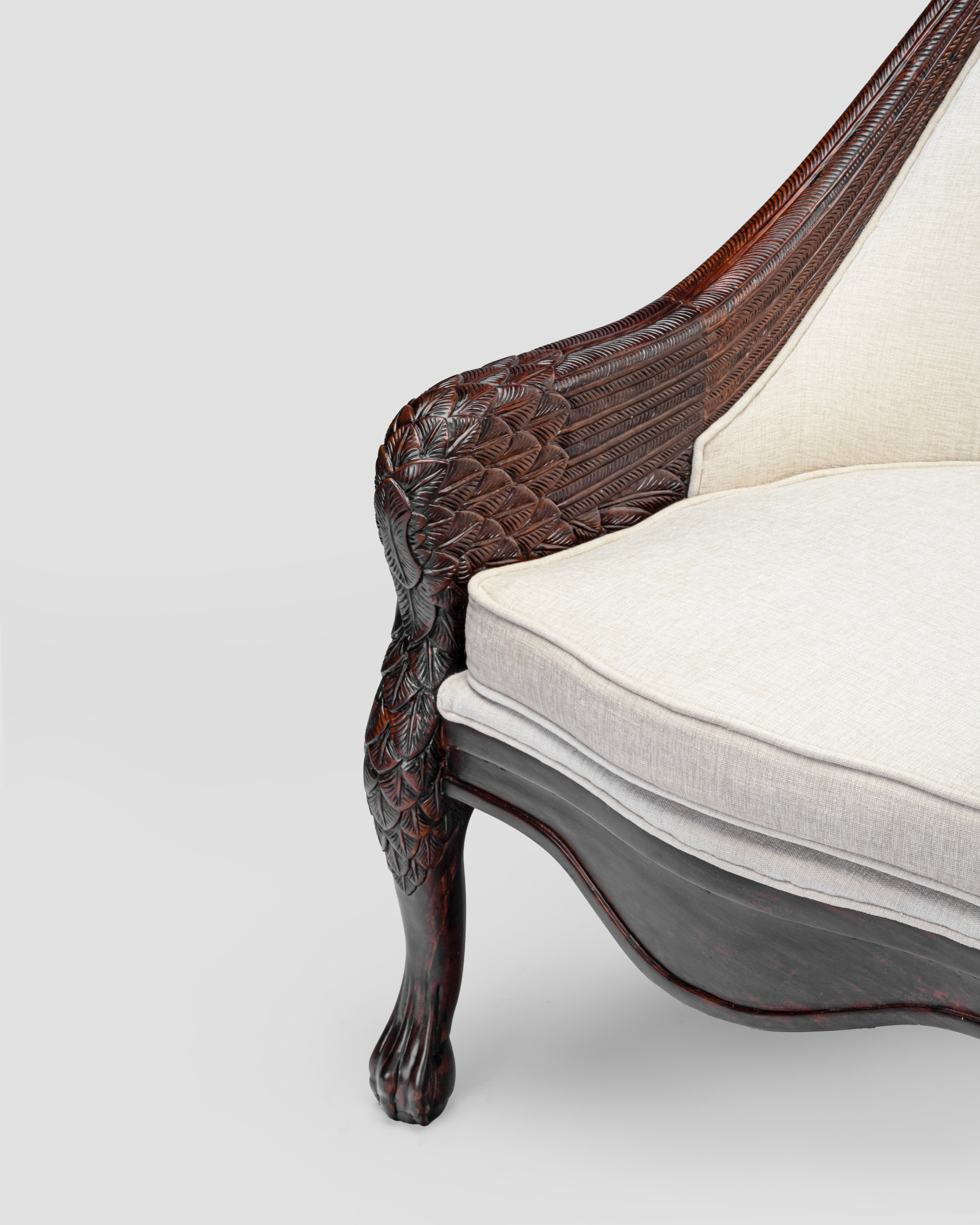 Magnus Hand Carved Arm Chair
